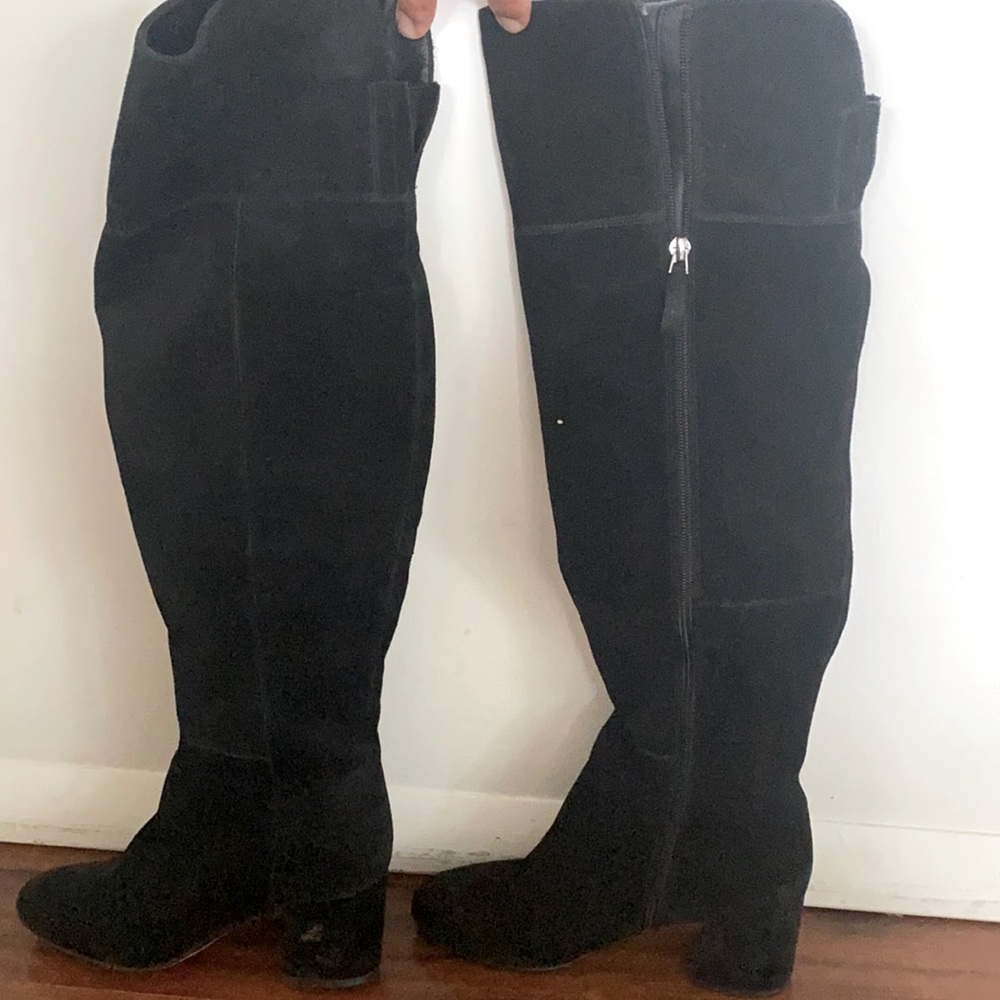 Size 6 Franco Sarto Over the Knee Suede boots